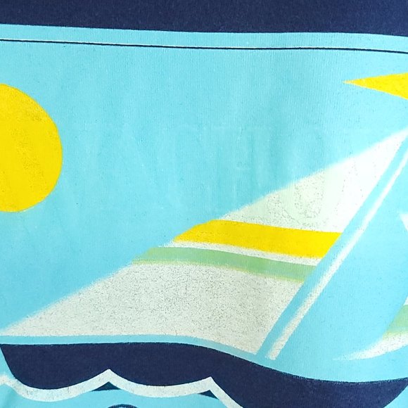 Vintage Florida Graphic T-Shirt Men's XL Navy Blue Hanes Beefy T Distressed - Picture 5 of 12